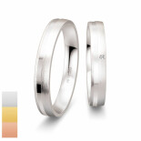 Snubní prsteny Basic Light ze žlutého zlata s diamantem nebo zirkonem 4805614-4805613