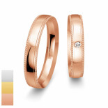 Snubní prsteny Basic Light III z bílého zlata s diamantem nebo zirkonem 4805716-4805715