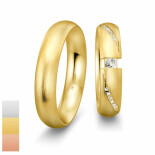 Snubní prsteny Inspiration 5 z bílého zlata s diamanty nebo zirkony 4805872-4805871