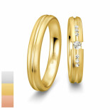 Snubní prsteny Inspiration 5 z bílého zlata s diamanty nebo zirkony 4805876-4805875