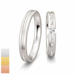 Snubní prsteny Inspiration 5 ze žlutého zlata s diamanty nebo zirkony 4805878-4805877