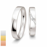 Snubní prsteny Inspiration 5 ze žlutého zlata s diamanty nebo zirkony 4805882-4805881