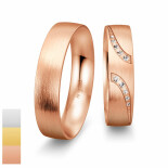 Snubní prsteny Inspiration 5 - Cena za pár z bílého zlata s 10 diamanty 4805884-4805883