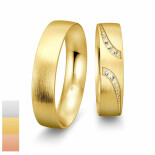 Snubní prsteny Inspiration 5 - Cena za pár z bílého zlata s 10 diamanty 4805884-4805883