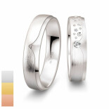 Snubní prsteny Inspiration 5 ze žlutého zlata s diamanty nebo zirkony 4805890-4805889