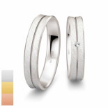 Snubní prsteny SmartLine ze žlutého zlata s diamantem nebo zirkonem 4807002-4807001