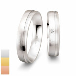 Snubní prsteny SmartLine ze žlutého zlata s diamantem nebo zirkonem 4807004-4807003