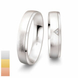 Snubní prsteny SmartLine ze žlutého zlata s diamantem nebo zirkonem 4807006-4807005