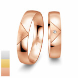 Snubní prsteny SmartLine ze žlutého zlata s diamantem nebo zirkonem 4807008-4807007