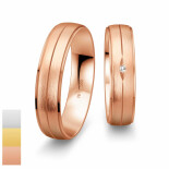 Snubní prsteny SmartLine ze žlutého zlata s diamantem nebo zirkonem 4807018-4807017