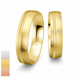 Snubní prsteny SmartLine z bílého zlata s diamantem nebo zirkonem 4807020-4807019