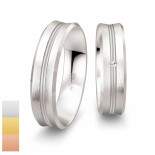 Snubní prsteny SmartLine ze žlutého zlata s diamantem nebo zirkonem 4807022-4807021