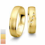 Snubní prsteny SmartLine z bílého zlata s diamanty nebo zirkony 4807032-4807031
