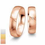 Snubní prsteny SmartLine z bílého zlata s diamantem nebo zirkonem 4807040-4807039