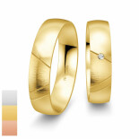 Snubní prsteny SmartLine z bílého zlata s diamantem nebo zirkonem 4807040-4807039