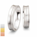 Snubní prsteny SmartLine ze žlutého zlata s diamantem nebo zirkonem 4807050-4807049