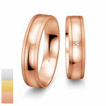 Snubní prsteny SmartLine ze žlutého zlata s diamantem nebo zirkonem 4807060-4807059