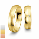 Snubní prsteny SmartLine z bílého zlata s diamantem nebo zirkonem 4807070-4807069