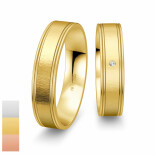 Snubní prsteny SmartLine z bílého zlata s diamantem nebo zirkonem 4807072-4807071