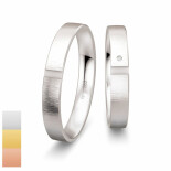 Snubní prsteny ze žlutého zlata s diamantem nebo zirkonem SmartLine Slim 4807122-4807121