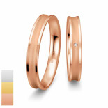 Snubní prsteny z bílého zlata s diamantem nebo zirkonem SmartLine Slim 4807126-4807125