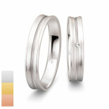 Snubní prsteny ze žlutého zlata s diamantem nebo zirkonem SmartLine Slim 4807130-4807129