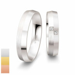 Snubní prsteny ze žlutého zlata s diamanty nebo zirkony SmartLine Slim 4807138-4807137