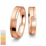 Snubní prsteny z bílého zlata s diamanty nebo zirkony SmartLine Slim 4807140-4807139