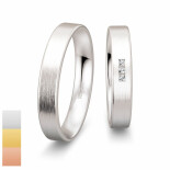 Snubní prsteny Profilringe Light ze žlutého zlata s diamanty nebo zirkony 4814403-4804403