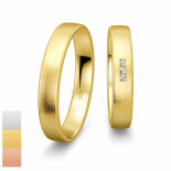 Snubní prsteny Profilringe Light z bílého zlata s diamanty nebo zirkony 4814413-4804413