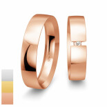 Snubní prsteny Profilringe Light ze žlutého zlata s diamantem nebo zirkonem 4814419-4804419