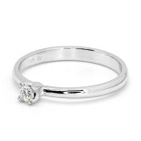 Zásnubní prsten z bílého zlata s diamantem 21ZP2502718DB