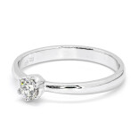 Zásnubní prsten z bílého zlata s diamantem 21ZP2502718EB