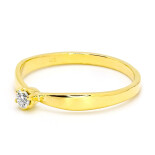 Zásnubní prsten ze žlutého zlata s diamantem 21ZP2502718GZ