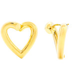 Náušnice ze žlutého zlata ve tvaru srdce 99121390459