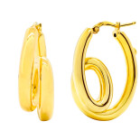 Náušnice ze žlutého zlata ve tvaru spirály 99121390460