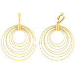 Náušnice ze žlutého zlata - kruhy 99121390486