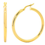 Náušnice ze žlutého zlata - kruhy 99123390466