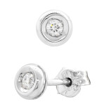 Náušnice z bílého zlata s diamanty - pecky ERD2268010G7