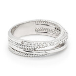 Prsten z bílého zlata s diamanty FR74W