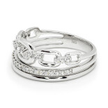 Prsten z bílého zlata s diamanty FR78W