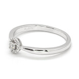 Zásnubní prsten z bílého zlata s diamantem JR13650W