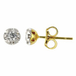 Zlaté náušnice s diamanty Altman Diamond KE36550
