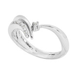 Prsten z bílého zlata s diamanty  LID1501
