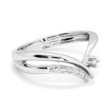 Prsten z bílého zlata s diamanty  LID1501