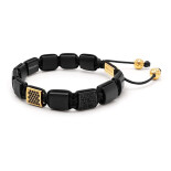 Pánský náramek Nialaya onyx MLUXPL132XXL