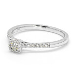 Prsten z bílého zlata s diamanty MR00322W