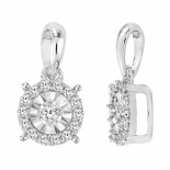 Přívěsek z bílého zlata s diamanty P611505W