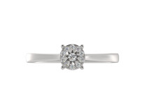 Zlatý prsten s diamanty R552710W