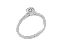 Zlatý prsten s diamanty R552710W